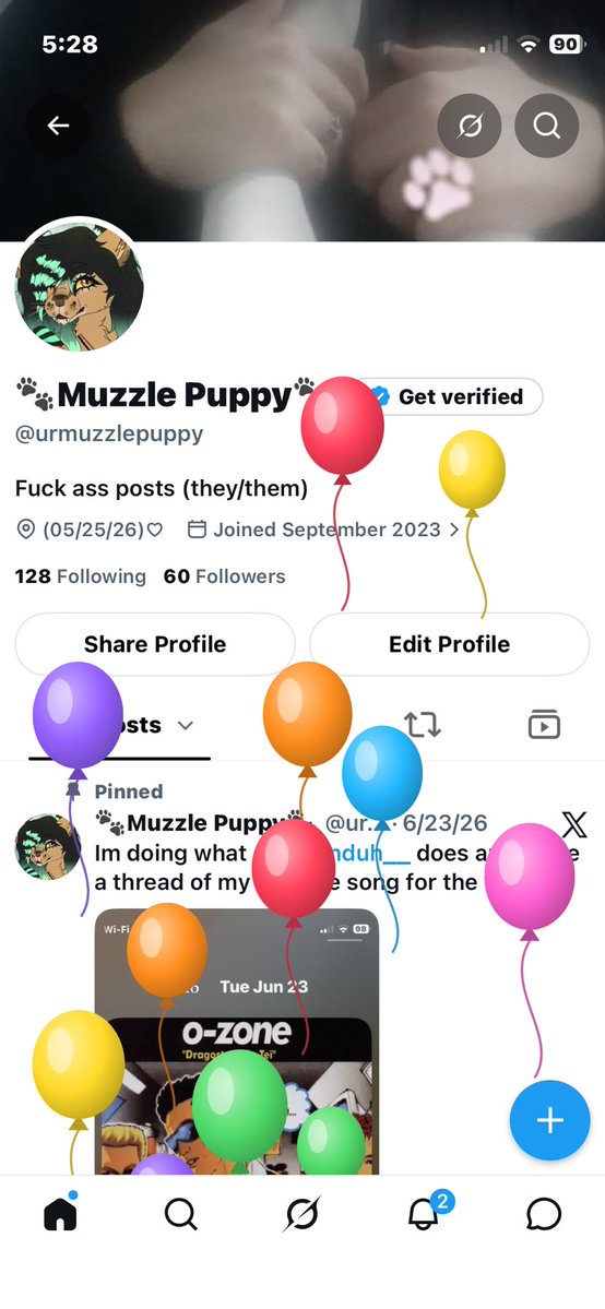 urmuzzlepuppy's tweet photo. Happy birthday to me 🥰 https://t.co/yJeLxGaWIH