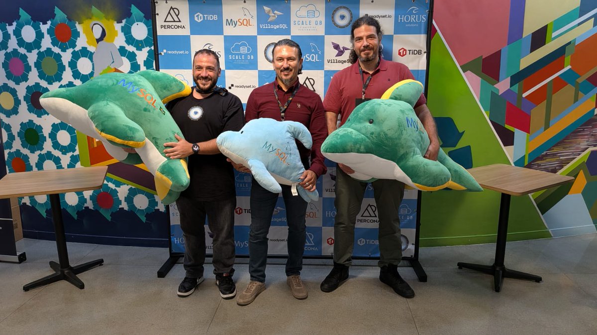 proxysql's tweet photo. São Paulo, the MySQL community, and the ProxySQL team together.

At MySQL BR Conf 2026, @rene_cannao  and @ask_dba   presented “Managed ProxySQL, in Your Own AWS Account.”

The focus was operating the proxy fleet: configuration, upgrades, monitoring, and the boundary between a management service and the infrastructure serving application traffic inside the customer's AWS account.

@JesmarCannao , @ask_dba , and @rene_cannao also got together for a team photo.
The MySQL dolphins joined in.

Thanks to the organizers, university hosts, volunteers, and everyone who took part.

Our recap from Brazil:
https://t.co/aaJoxhcLpw

#MySQL #ProxySQL