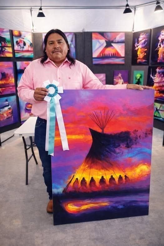 Native_Legends's tweet photo. I got 2nd place in the fine art division at the gene autry museum, los angeles, California!🥰 https://t.co/My2KEQkJrW