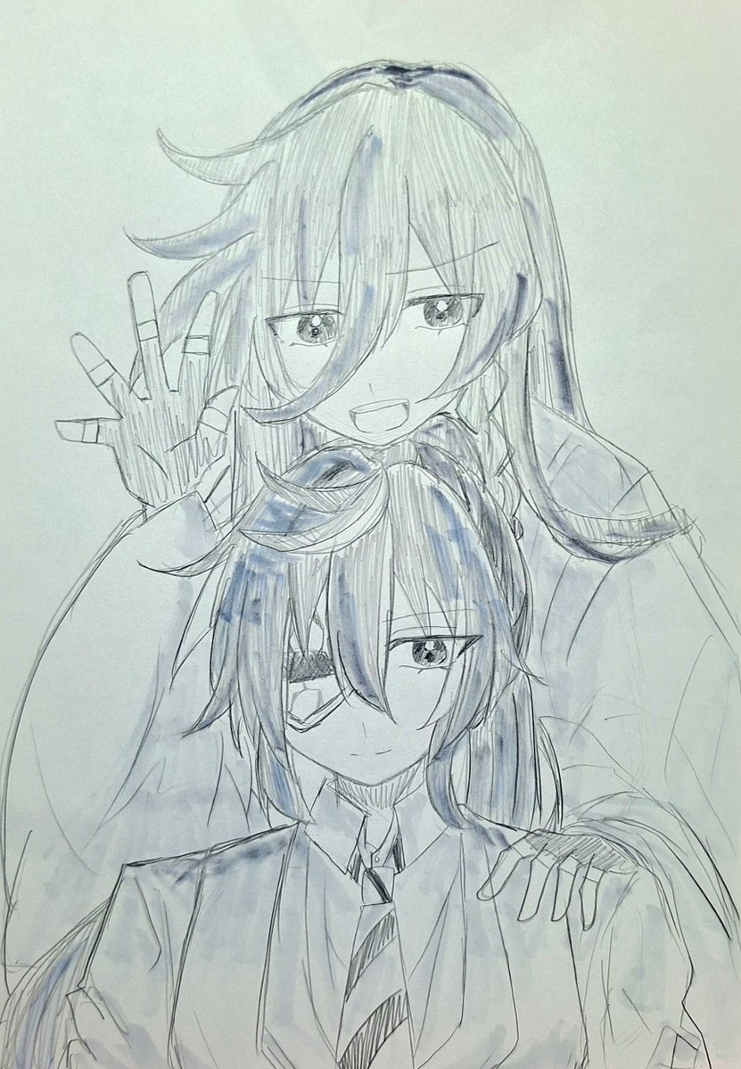rixyanma_1020's tweet photo. 急遽描いたので雑になってしまいましたが…フォロワー様100↑ありがとうございます！！！！💕💕💕こんなアカウントをフォローしてくださり…😭😭これからも仲良くしてくださると嬉しいです😍😍
⚠️クロスオーバー
🦾&amp;兼さん
#クロスオーバー https://t.co/GCwybZDMWF