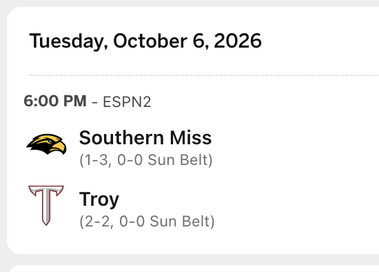 statsowar's tweet photo. One week from tonight, we have Tuesday night football. https://t.co/k0N9oheLs1