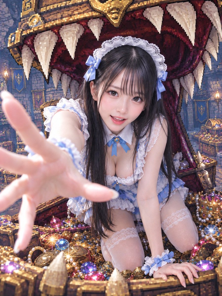 Adu9g's tweet photo. プロンプトお借りします💎✨🫶

💎🔮💍✨🌟💫すっごく綺麗…🥹💖
ねえねえ、この大きな箱、中に入ったらもっとたくさん見つかるかなぁ❓

 #AIart  #AI女子  #HIMARI https://t.co/XzxuaBkDry