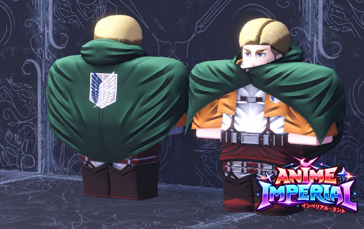 ReallyAcus's tweet photo. Erwin R6 For anime Imperial #Roblox #RobloxArt #Roblox3D #Anime #AttackOnTitan #AOT https://t.co/GrOCxcd4xg