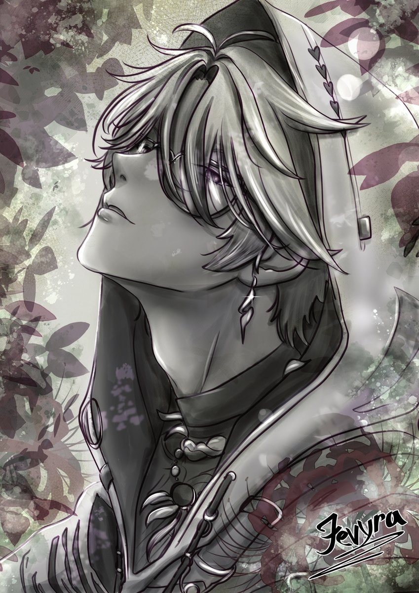 Jevyra_Design's tweet photo. I'm not really satisfied, but I wanted to try something. Maybe someone will like this attempt.🤔 I think I'll draw him again later with glasses on. #FernArt https://t.co/xGL7abtBgN