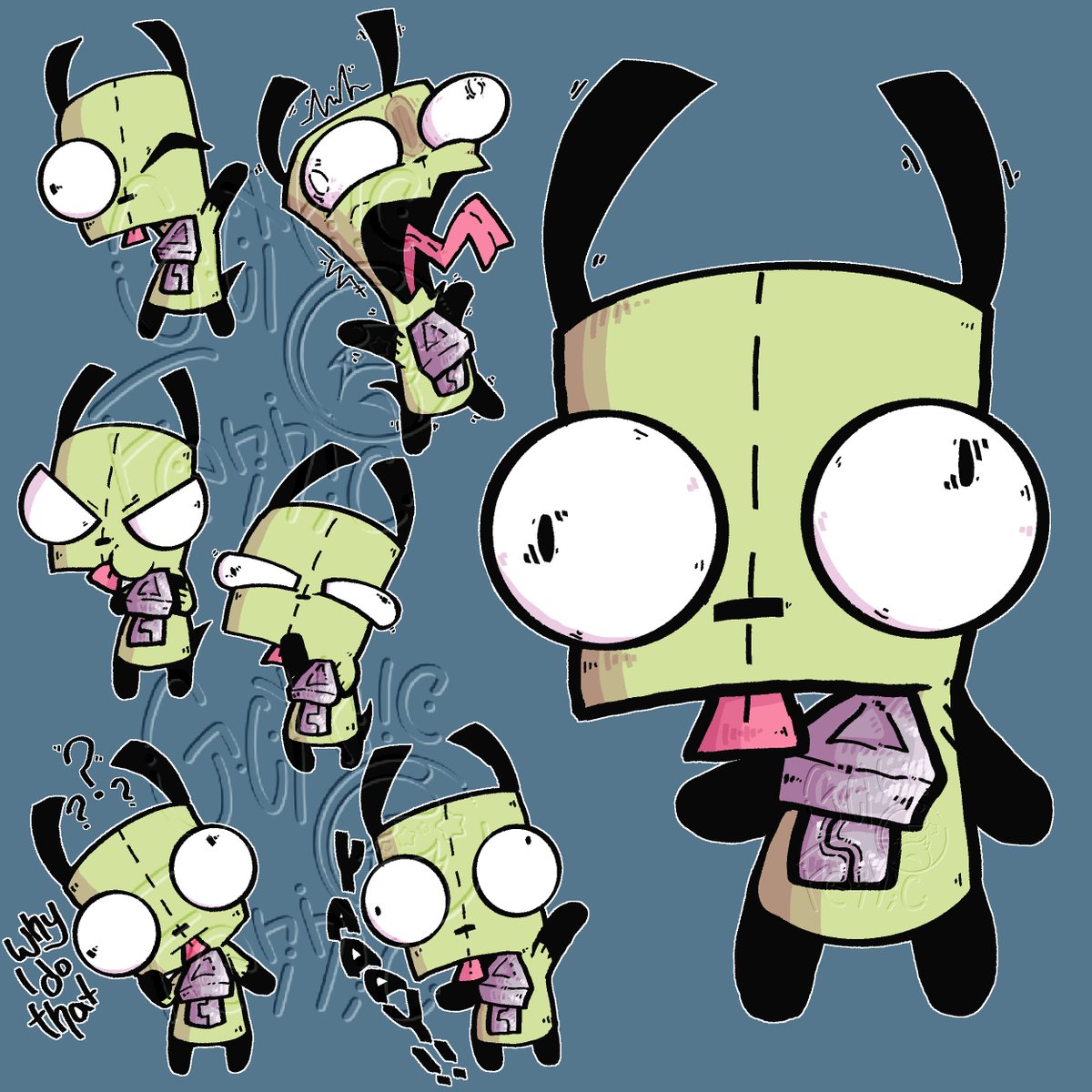 GothicFennic's tweet photo. Drew Gir for a bday gift :>

#gir #invaderzim https://t.co/75wR0XJCaw