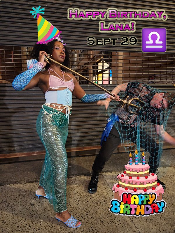DoomMaidens's tweet photo. Happy Birthday, Lana!!!!!!!!!!!!! 🥳🥳🥳🎂🎂🎂 @lanaluxurious 

Come on everyone and show her some birthday love!!! 
------------------------
@vevelane @BigBossBlaze69 @hanzvanderkill @GoddessTalia00 @KamiKyller https://t.co/bcduSQIXv7