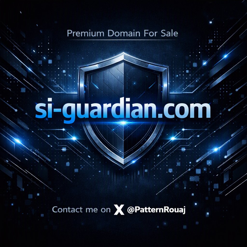 PatternRouaj's tweet photo. https://t.co/3LUTXLnkru — The Super‑Intelligent Guardian for next‑generation security.

A premium domain built for AI defense systems, cybersecurity platforms, autonomous protection engines, and high‑trust digital infrastructure.

Short, strong, and mission‑driven. Perfect for companies leading the future of intelligent protection, secure operations, and advanced security frameworks.

Available now.   

#CyberSecurity #AI #TechDomains #IntelligentDefense #DigitalAssets #DomainForSale #GuardianTech