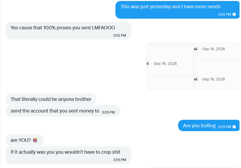 wataberger24276's tweet photo. Sub to sub, don't fall for findom scams. Here is one of them, she thinks she can try to extort me for money by accusing me of being a scammer.

@dolIshaped
@dolIIshaped 

Check my profile for receipts, I have more. https://t.co/RMQEjnY3iR