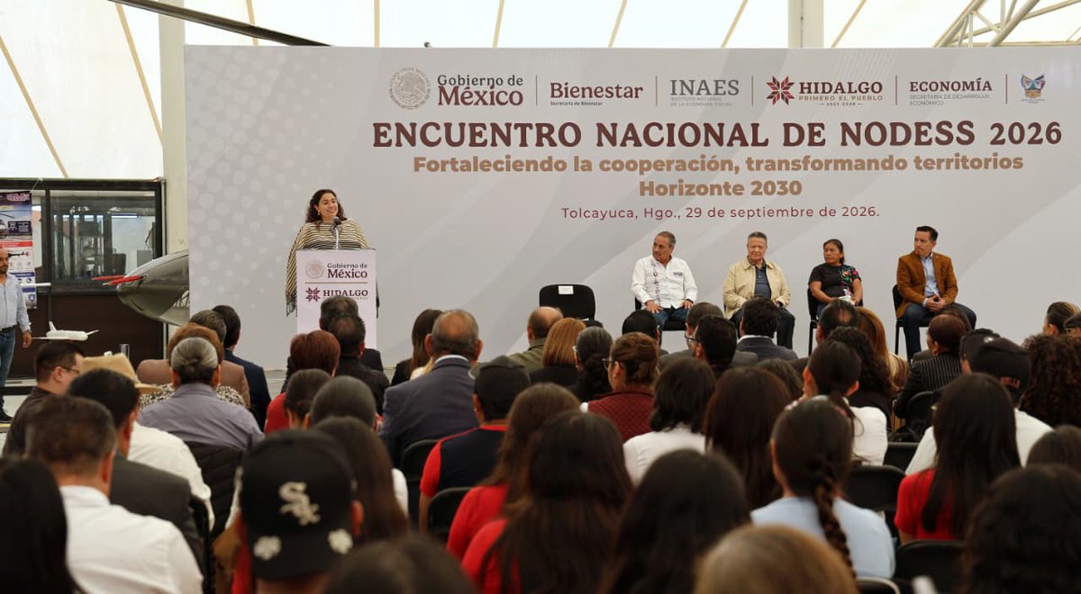 Sedeco_Hgo's tweet photo. Hoy nuestro estado es anfitrión del Encuentro Nacional de NODESS 2026, un espacio estratégico que reúne a liderazgos de todo el país para sumar esfuerzos, compartir buenas prácticas y consolidar modelos productivos incluyentes.
La inauguración estuvo encabezada por el gobernador, https://t.co/0xx8FDPSQQ