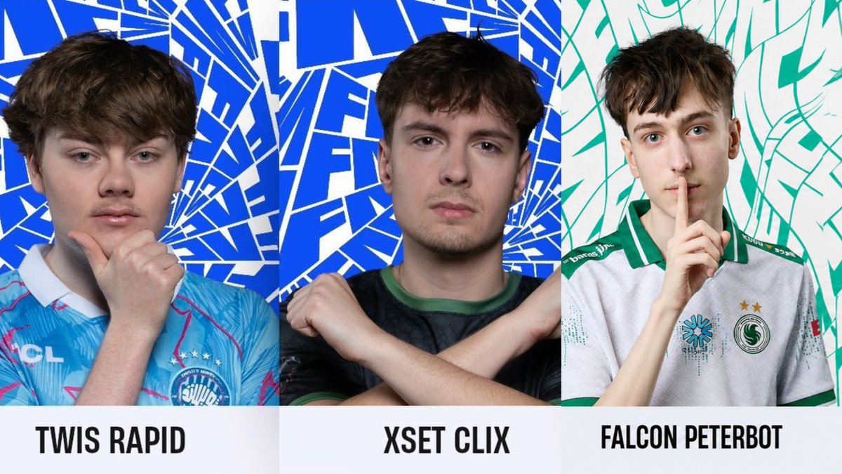 prochairFNBR's tweet photo. All confirmed trios as of right now

Shxrk x T3eny x SwizzY
Higgs x Eomzo x Boltz
Cooper x Sphinx x VicterV
Darm x Demus x Charyy
Velo x Trooly x Zynox
Acorn x Curve x Josh 
Clix x Rapid x Peterbot https://t.co/Juk2yeuldu