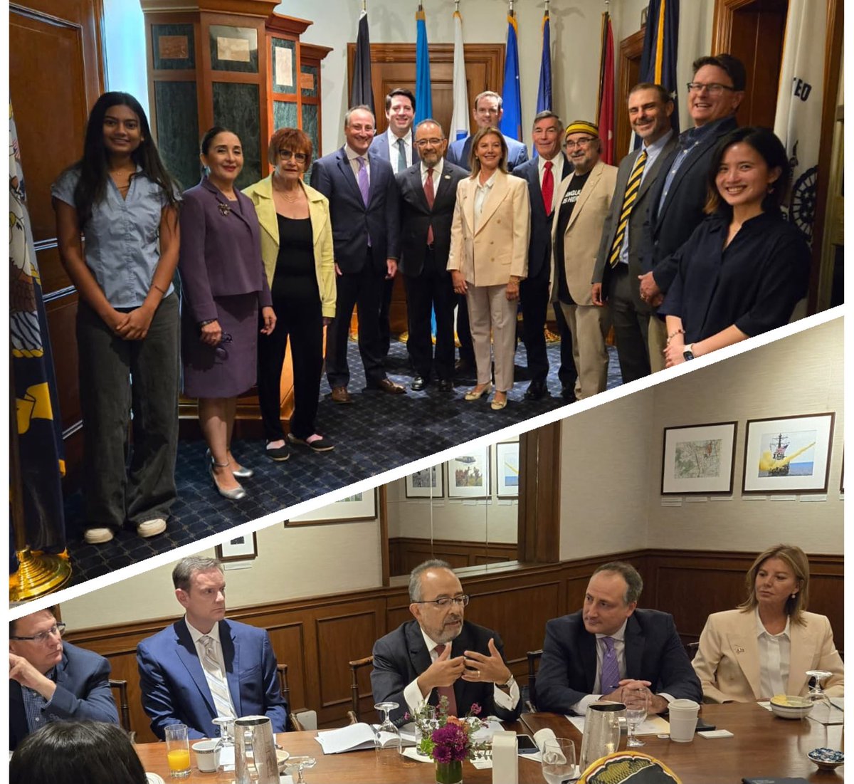 carlos_glezgtez's tweet photo. This morning, I joined a conversation convened by @benjamingedan &amp; the @StimsonCenter. With a small group of leaders from the business community, think tanks &amp; academia, we talked about t/#USMCA &amp; t/process of eco integration btwn  🇲🇽 &amp; 🇺🇲

Thank you @walkermaryann1 for hosting. https://t.co/nQlALfkML6