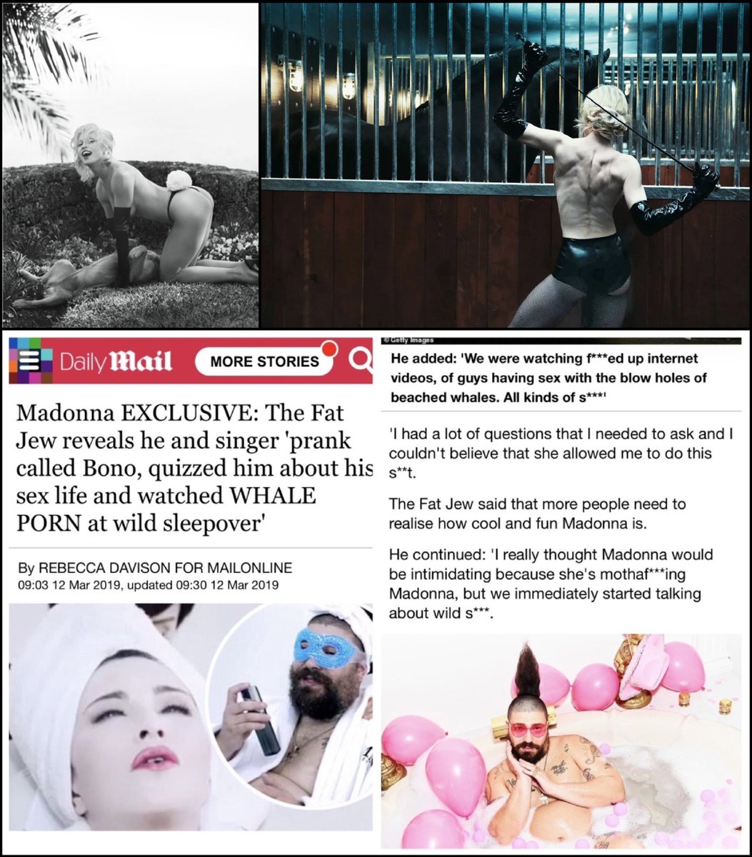 AthenaFarsight's tweet photo. I’m so happy that more people are discovering just how d!sgusting and depr@ved Pedonna and her fans are.

Rac!sm, ped0philia, best!ality.
The n@sty b!tch has done it all, and her n@sty @$$ fans are into the same sh!t. https://t.co/S3Syq12LmA