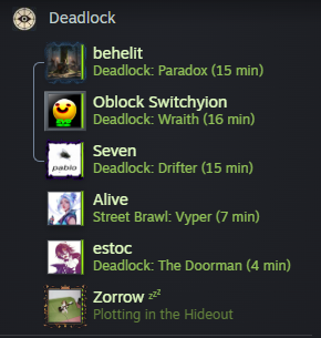 NotSourceX's tweet photo. free thinkers when deadlock patch drops... https://t.co/XVWOI1OKlL