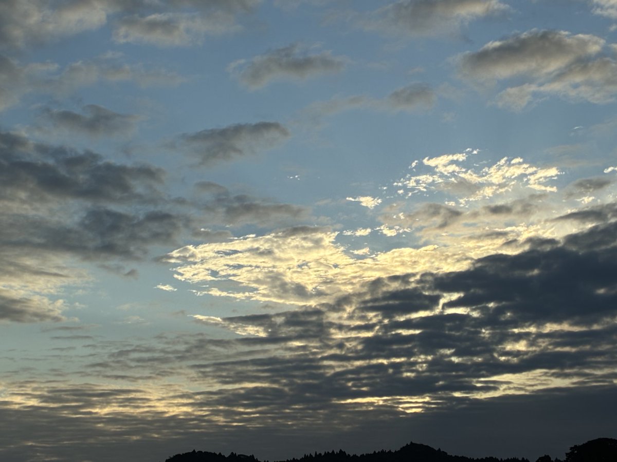 0240775's tweet photo. 久しぶりの青空がのぞいた夜明けです。
ただ今の気温 https://t.co/abODfbYKFz