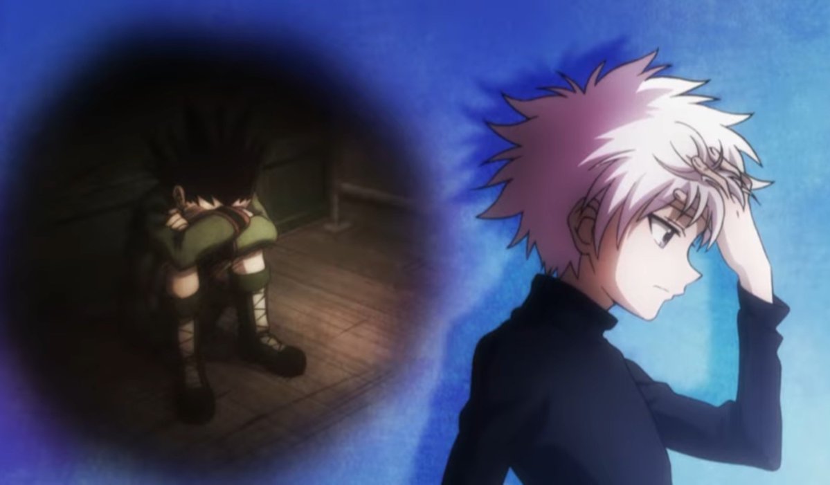 nanituin's tweet photo. cuando vi hxh por primera vez y empezó el arco de las quimeras, tuve que saber que todo se iba a poner mal cuando esto era el ending https://t.co/RalcWGUT4t