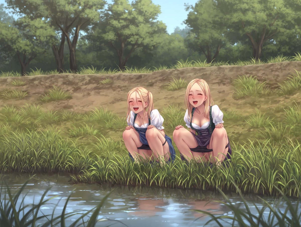 teraoshikko's tweet photo. オクトーバーフェスト

川沿いの土手に女の子達が次々やってきて用を足すのを対岸から覗く動画を見て、雰囲気を再現。 https://t.co/V8T10PyMrx