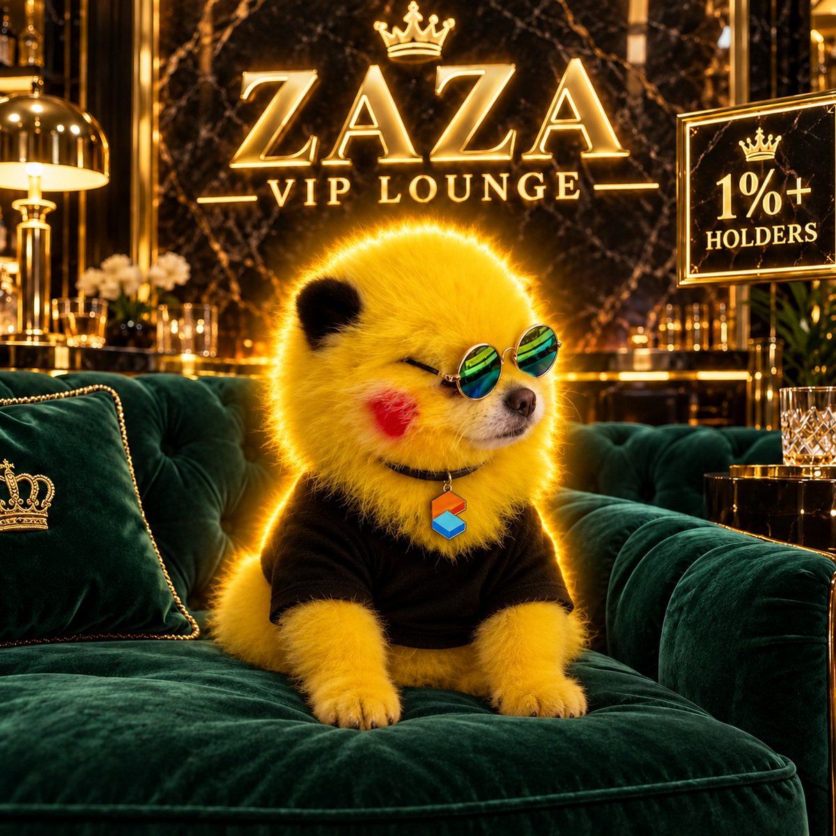 Zaza_Pikachu's tweet photo. 🐳⚡ The ZAZA VIP Lounge is officially open!

Hold 1% or more of the total $ZAZA supply — 10,000,000 tokens or more. You can now join our exclusive whale chat!

Get sneak peeks at upcoming updates, early ZAZA World game previews and a behind-the-scenes look at what’s happening at ZAZA. 👀🎮

We’ve been committed to transparency from the start, and that continues in the VIP Lounge. Share your ideas, voice your opinions and help shape the future of ZAZA.

Big holders. Big ideas. Our next evolution starts together. ⚡🐶