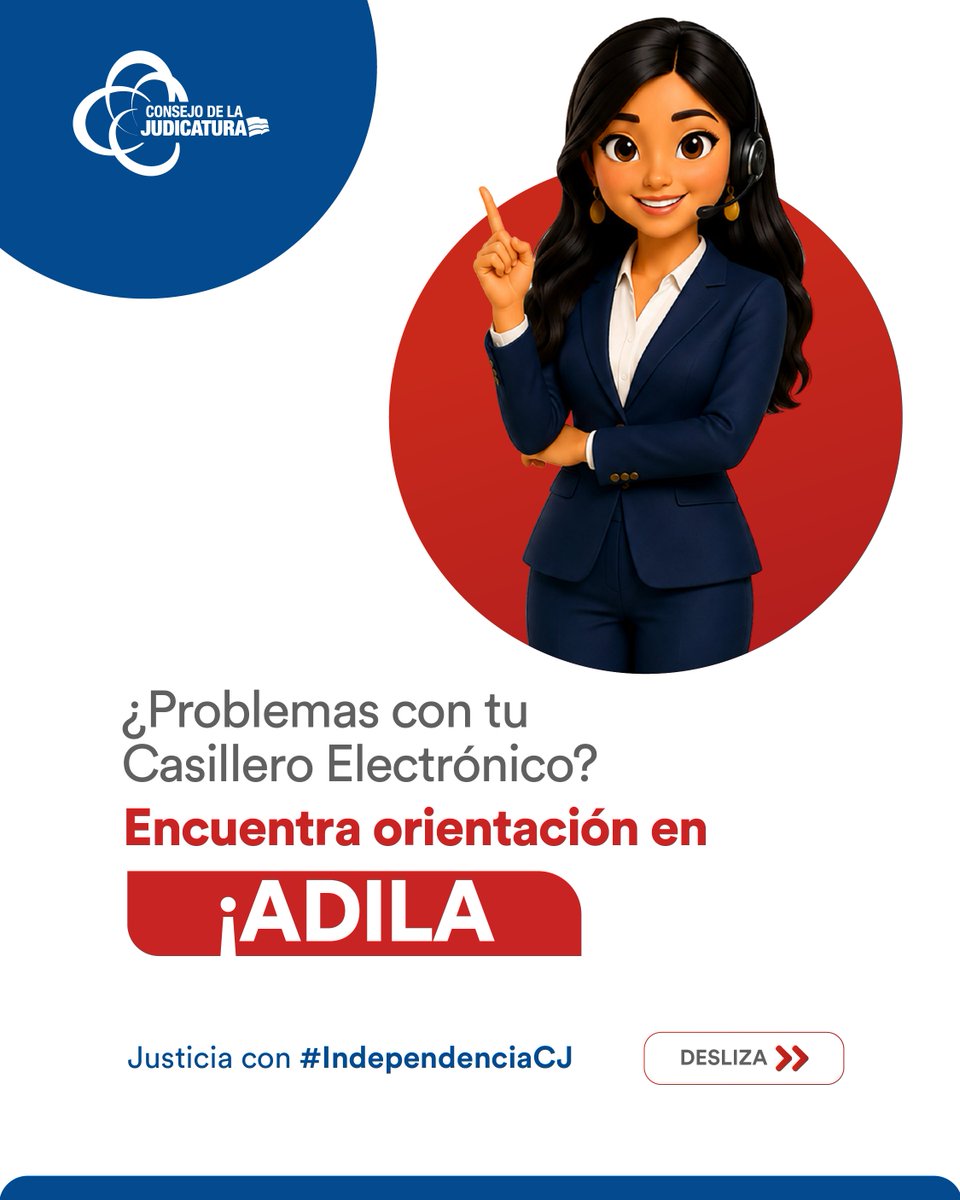 chimborazoCJ's tweet photo. ¿Tienes un inconveniente técnico? 
🤖ADILA puede ayudarte. Ahora, nuestra asistente virtual cuenta con el Centro de Atención Virtual de Incidencias Tecnológicas.  Encuentra la opción que necesitas y recibe orientación de manera sencilla.   
#JusticiaConIndependenciaCJ⚖️ https://t.co/ZtAO1PogOa