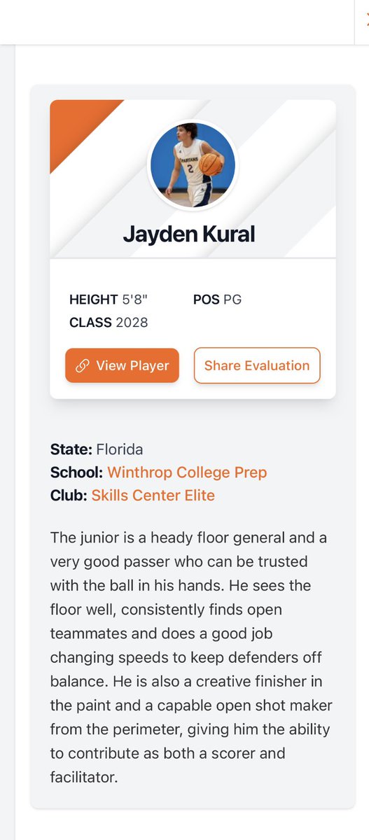 TheJayKural's tweet photo. Jayden kural class of 2028 5’8 
Underrated prospect 
@wcpa_bball @FLPrepVarsity @AP_Writess @prephoopsfl @intensehoops813 https://t.co/hYoLZs3rh2