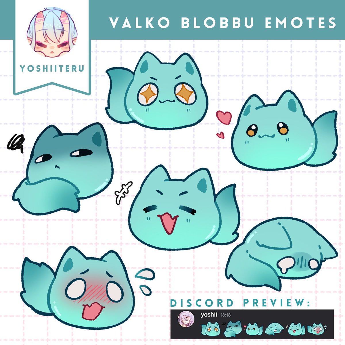 yoshiiteru's tweet photo. hi hi i made some blobbu emotes 💛 you can grab them for free on my kofi shop #valkoisloved https://t.co/4Z4LDY7bJe