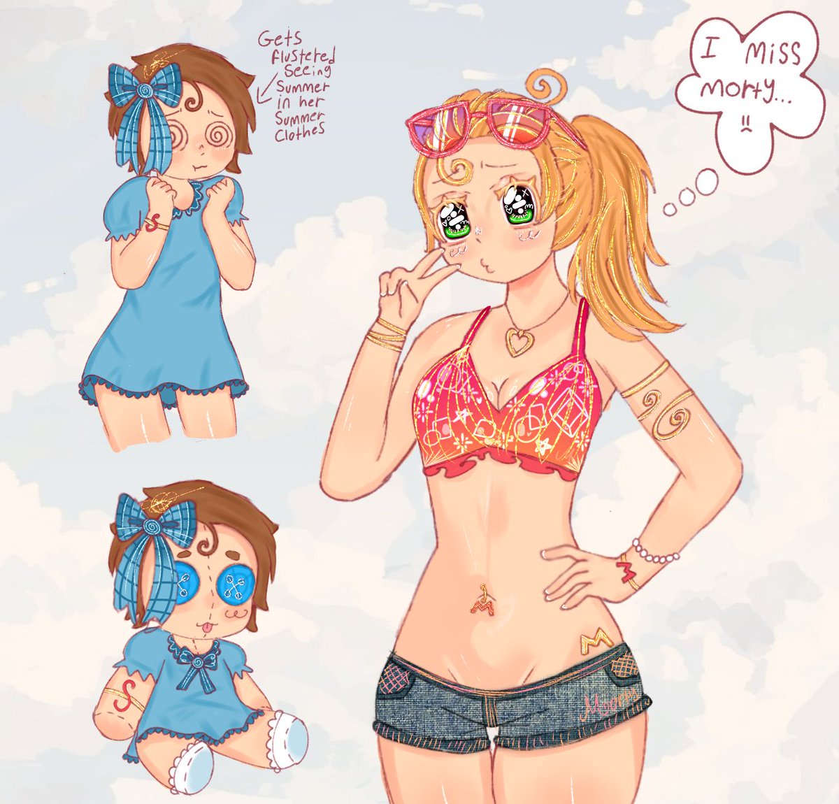secretdirtydawg's tweet photo. #summorty #rnm 
I finally finished brocon moe summer.. I’ll probably make a thread explaining things more a little later.. https://t.co/N4NSh3yQJg