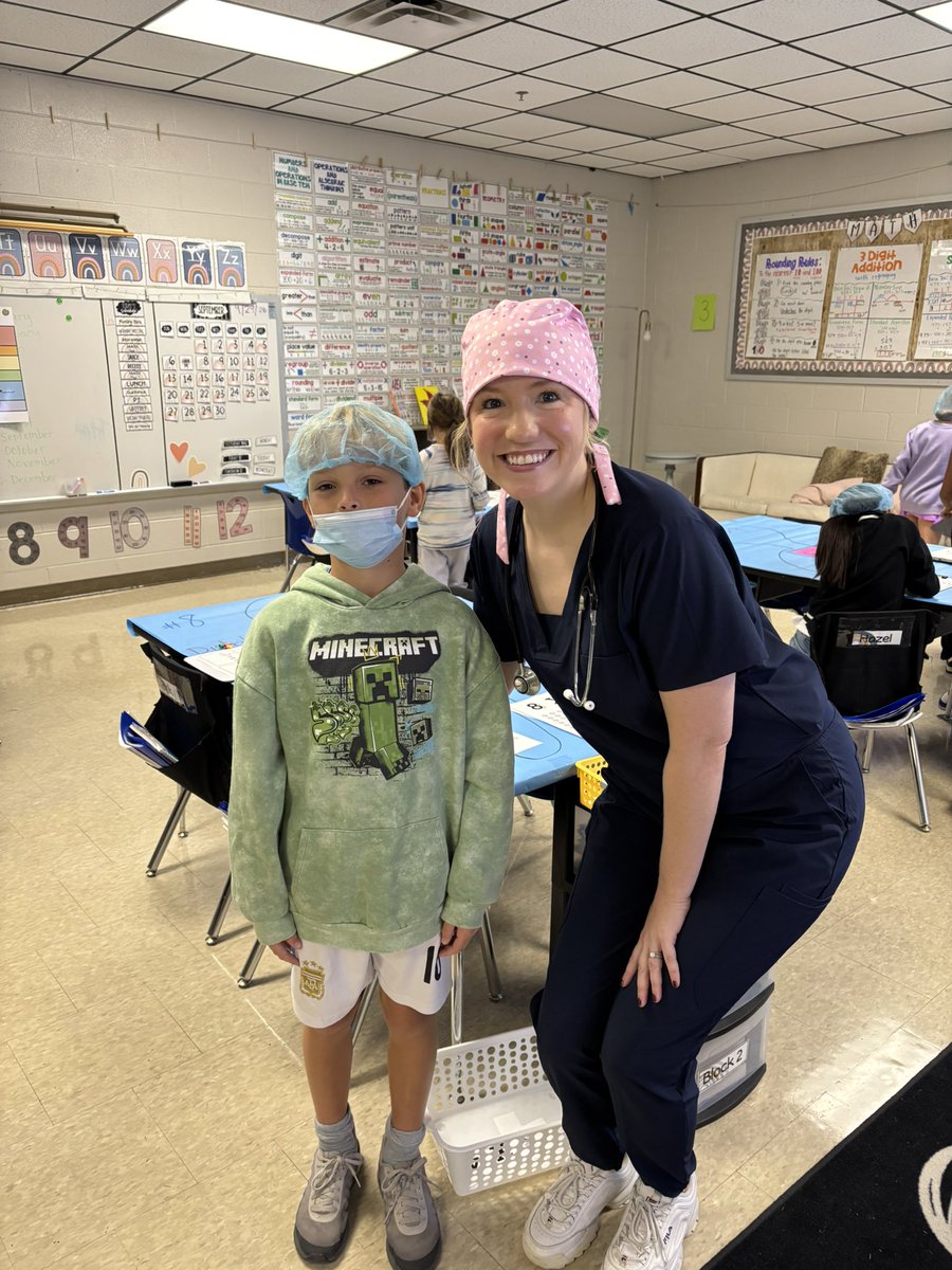 fssdPGES's tweet photo. 🩺✂️ 3rd grade Math doctors in action! Students “operated” on arrays to practice the distributive property—cutting, adding, and solving together! 🧮✨ https://t.co/YnrSzusRA5