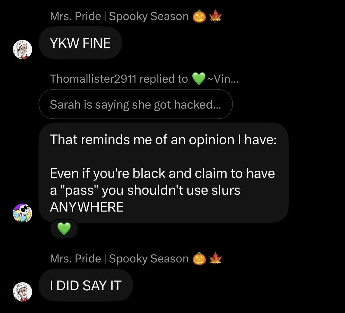 igor2008film's tweet photo. SARAH ADMITTED TO SAYING THE N WORD, YOU HEARD IT HERE FIRST FOLKS https://t.co/jxU9amLoKu