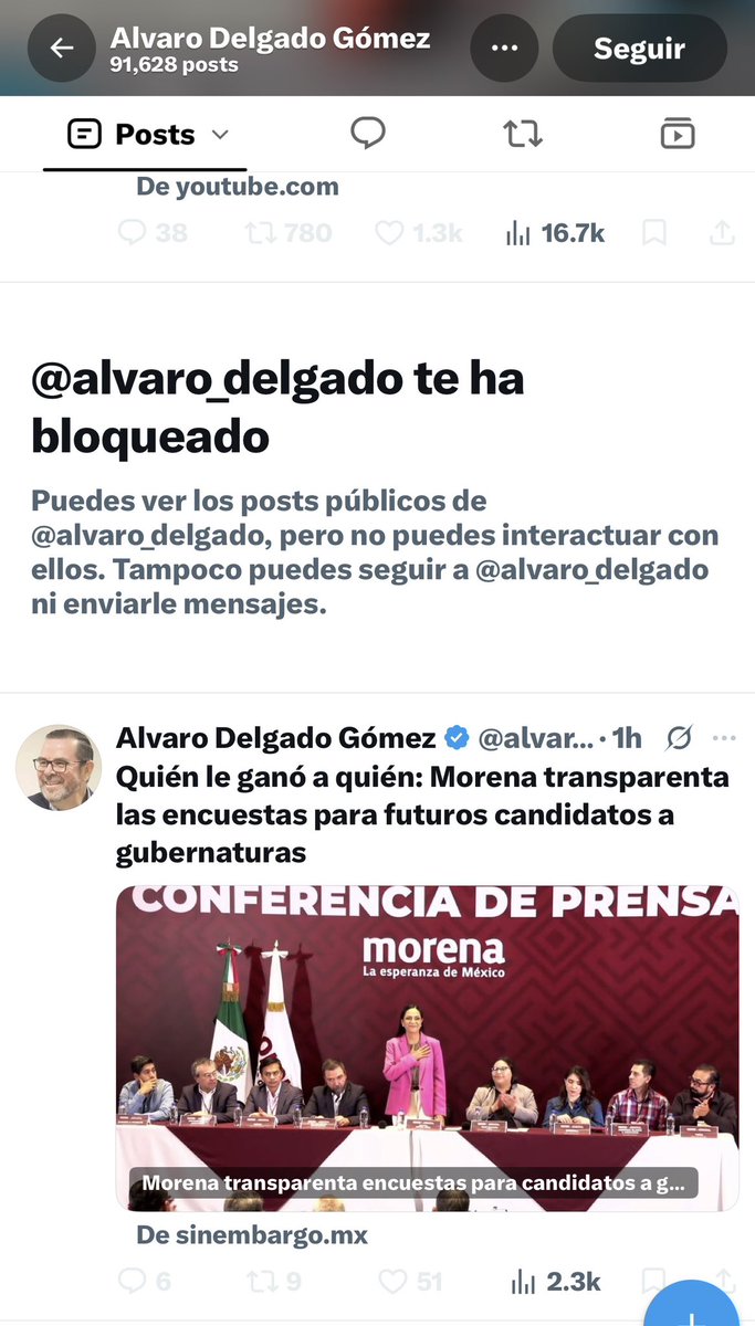 jorgegogdl's tweet photo. Ahora @alvaro_delgado me bloqueó después de recordarle que su medio @SinEmbargoMX recibió millones de pesos del gobierno de Clara Brugada tras entrevistar al perro de la jefa de gobierno.

¡Los regalos de cumpleaños no deja de llegar! 🤣 https://t.co/Z7IWF8ptqT