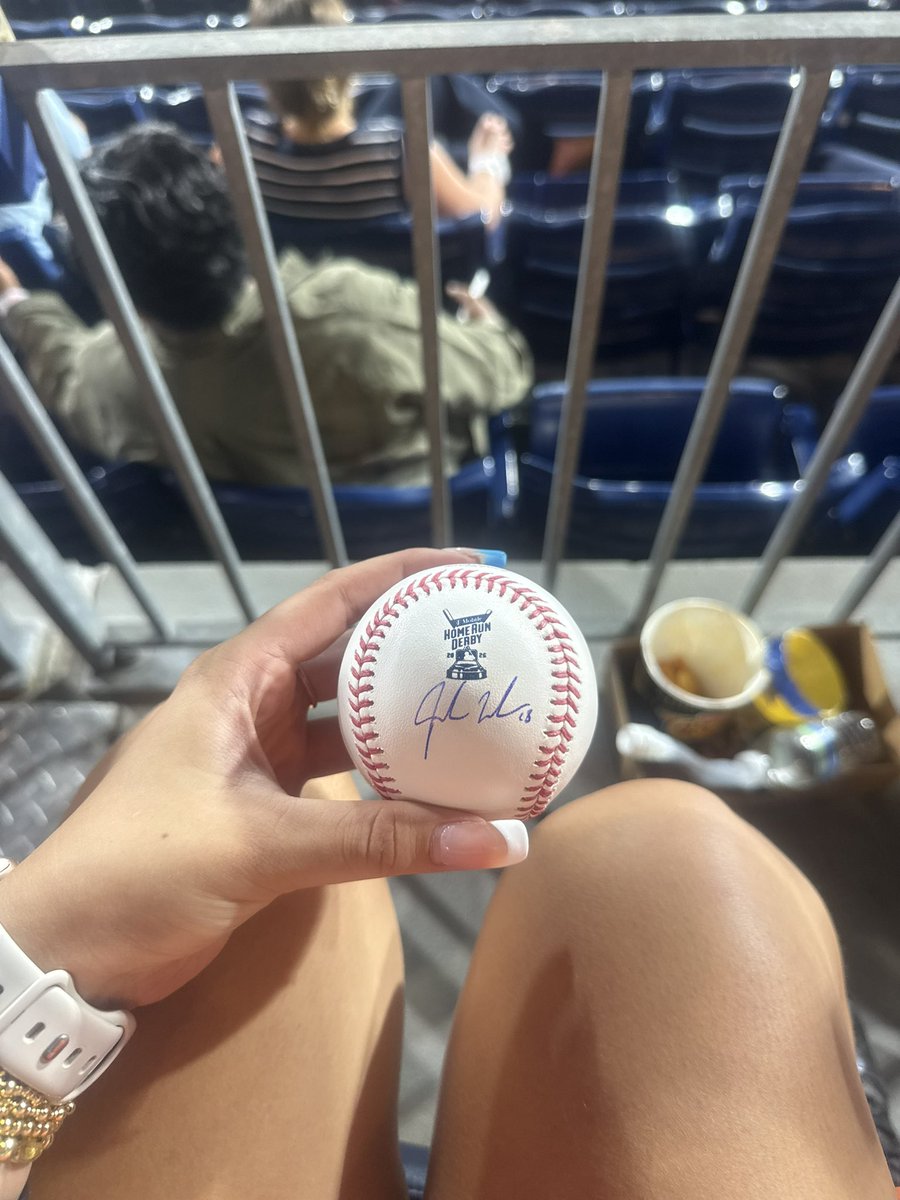 lilsphils's tweet photo. Witnessed one good thing at CBP this year, and unfortunately it was getting a signed Walker derby ball. Guess I’ll be seeing everyone in 2027. #phillies #mlb #homerunderby #allstarweekend #jordanwalker https://t.co/YD8sftlOls