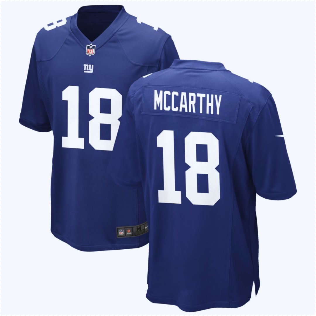 MySportsUpdate's tweet photo. New #Giants QB JJ McCarthy has been assigned No. 18.

So, a new team and a new number, with 9 already being worn by Isaiah Likely. https://t.co/bpOnd0DbOA