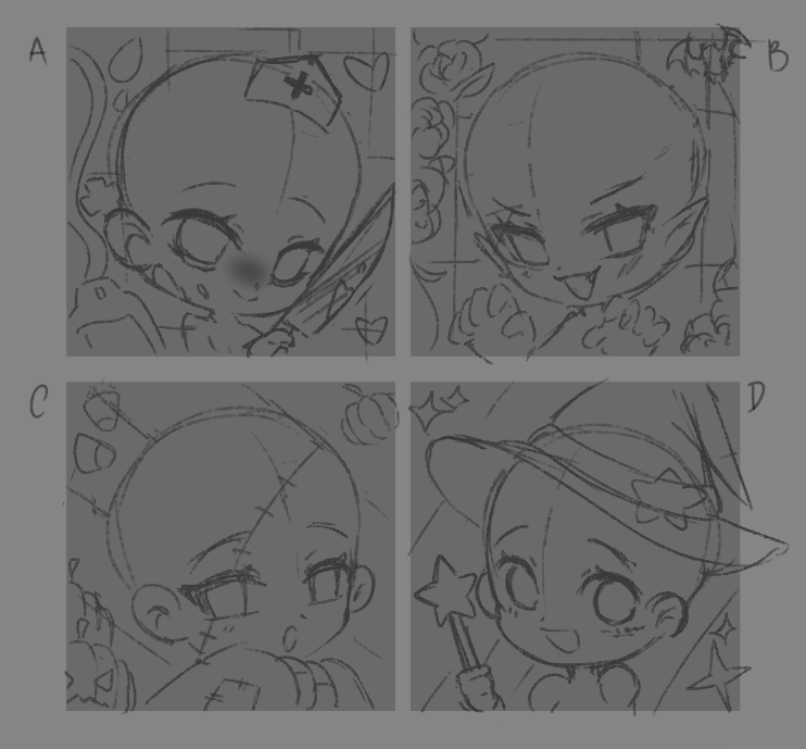 matchakodesu's tweet photo. Hello guys, I'm looking for some vtubers for drawing new YCH icons that i want to open for Halloween👻

If you are interested, feel free to post your reference + choose a letter as well! (face and mouth can be changed as well)!!💚 https://t.co/M4VVpR8WdH