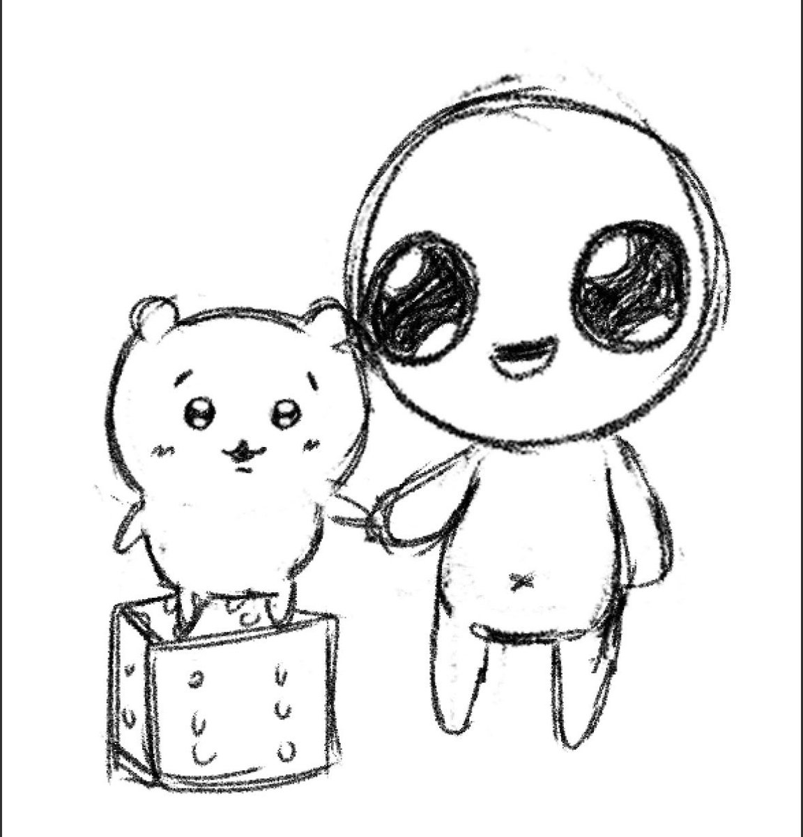 HippoLegs0412's tweet photo. Best friends 
#tboi #thebindingofisaac #chiikawa https://t.co/PfqHbHMVCh