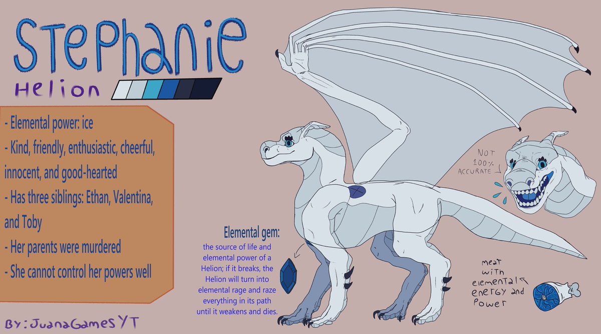 JuanaGamesYT's tweet photo. Dos ref sheet terminados de mis OCs principales. Solo me faltan otros 2 más 🥺

Los Helions son una especie que nació para enfrentarse a los codiciosos cazadores tras el asesinato de su creadora diosa. La gema que tienen en el pecho es lo que les da energia y poder elemental. https://t.co/ISQF3s4Kys