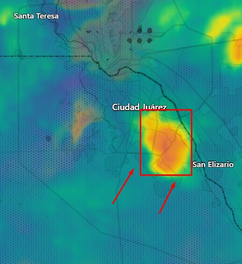 CEPC_Chih's tweet photo. ⚠️️ ALERTA PREVENTIVA ⚠️

@CEPC_Chih  informa: Se detecta núcleo de tormenta con trayectoria suroeste a noreste hacia Cd. Juárez.

⏰ El sistema ingresará en aprox. 50 minutos.

Extrema precauciones, evita zonas inundables y resguarda tu hogar.

🚨 En emergencia marca 911. https://t.co/IeWkFFhDLY