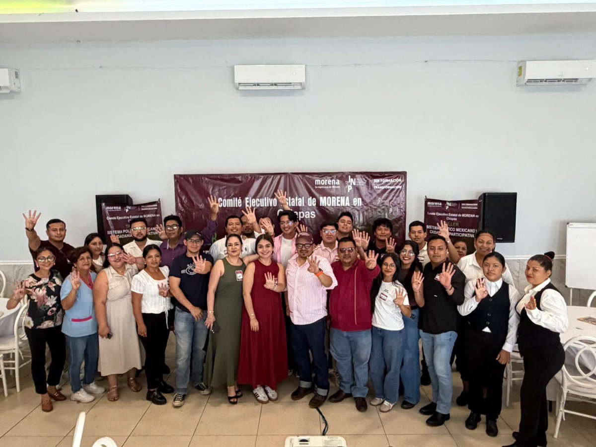 infpmorena's tweet photo. Las y los formadores del INFP están comprometidos con la revolución de las conciencias, por ello llevan la oferta formativa a cada rincón de México.

Este fin de semana celebramos una exitosa jornada formativa en diferentes Estados de la República, orientada en visibilizar los avances y logros de la cuarta transformación, así como fortalecer la organización popular.

¡Sin formación no hay transformación!🇲🇽✅