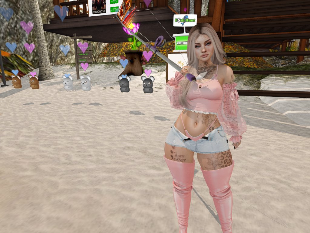 BellaLuna3581's tweet photo. I think my favorite law day might be Pink Tuesday. l'm such a girly girly. Out hunting some fishpots and feeling cute. https://t.co/88tHOAN6X4
#Fishhunt #Secondlife #Goldhunt #Snuffles #Virtualworld #DD https://t.co/F6BtoxTLTr