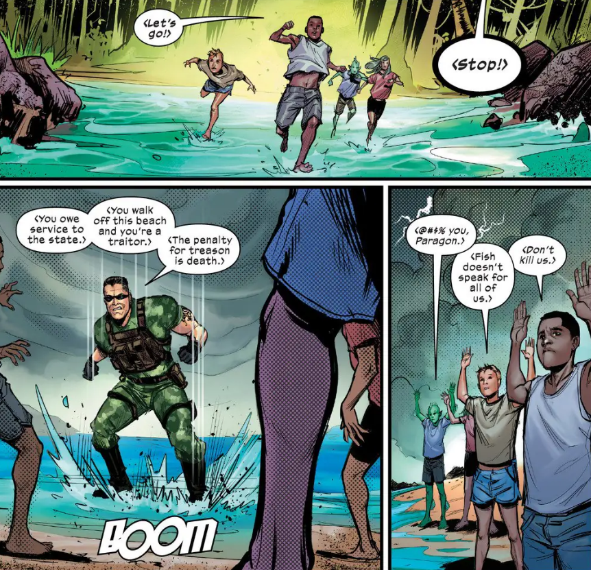 SiteJamesons's tweet photo. VOCÊ SABIA? Durante o governo Bolsonaro, o Brasil foi representado dentro do Universo Marvel como uma nação altamente militarizada e bastante preconceituosa.

Nas histórias dos X-Men, o país era mostrado como um lugar que perseguia e não tolerava a presença de cidadãos mutantes.

Enquanto diversas nações reconheciam Krakoa, a nação mutante, como um Estado soberano, o Brasil dos quadrinhos seguia na direção oposta. Em algumas edições, era possível ver até mesmo ver crianças mutantes sendo perseguida por militares. Foi preciso que a heroína Tempestade viesse ao Brasil resgatar essas as crianças.

Mais do que ficção, isso refletiu a percepção que o bolsonarismo projetava para o mundo: a de um governo associado ao autoritarismo, à intolerância e ao preconceito.

Quando até os quadrinhos transformam essa imagem em narrativa, vale a pena refletir sobre qual Brasil estávamos exportando para o resto do planeta. E qual queremos exportar no futuro.