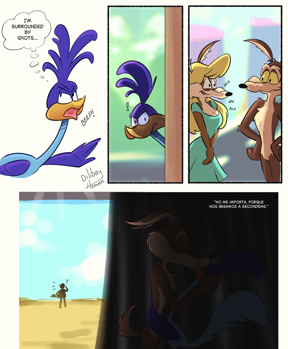 Dilibay_Heaven's tweet photo. Dibujitos del fanfic de Rodrigo porque adoro que el Correcaminos anda queriendo meterle un putazo a todo mundo (menos a su Wile E. ♥)

#wileroad #wilerunner https://t.co/To9VESm8JZ