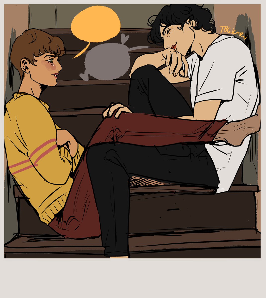 tbgkaru's tweet photo. Casual conversations~
#byler https://t.co/DdNPxY5mI6