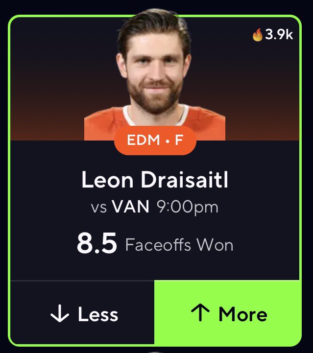 MikeBPicks's tweet photo. PRIZEPICKS POTD 🏒🔥

POTD RECORD (6/6)

LEON DRAISAITL “O” 8.5 FOW

REPLIES FOR WHY ⬇️ https://t.co/QOX9sgRGqw