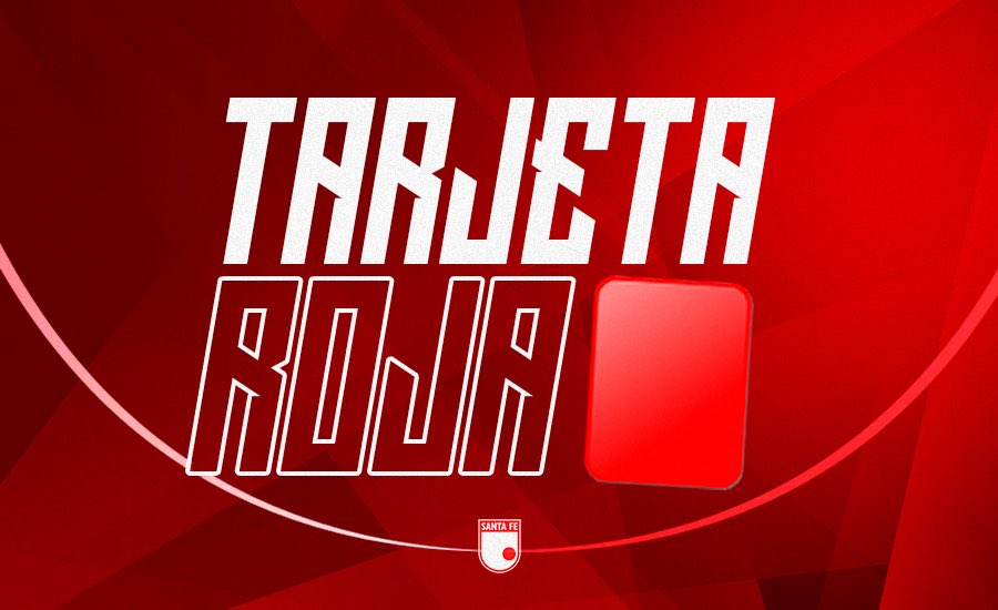 SantaFe's tweet photo. ⏱️65’ Expulsado Luis Palacios tras recibir doble amarilla 🟨

Dep. Pereira 1-2 Santa Fe 🇮🇩

Fecha 3 ⚽️ Liga BetPlay Dimayor https://t.co/7Tcgw6RQmp