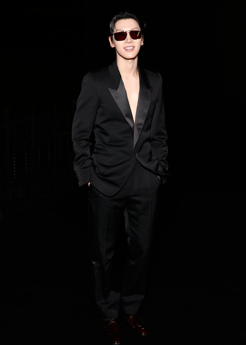 billboard's tweet photo. Ten attends the Saint Laurent Women's Spring-Summer 2027 fashion show. https://t.co/5oGVUUWPid