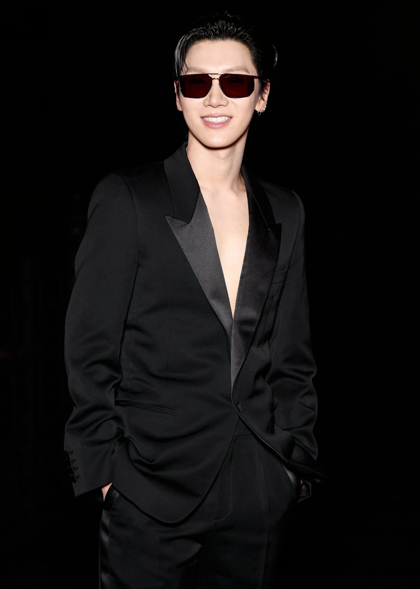 billboard's tweet photo. Ten attends the Saint Laurent Women's Spring-Summer 2027 fashion show. https://t.co/5oGVUUWPid