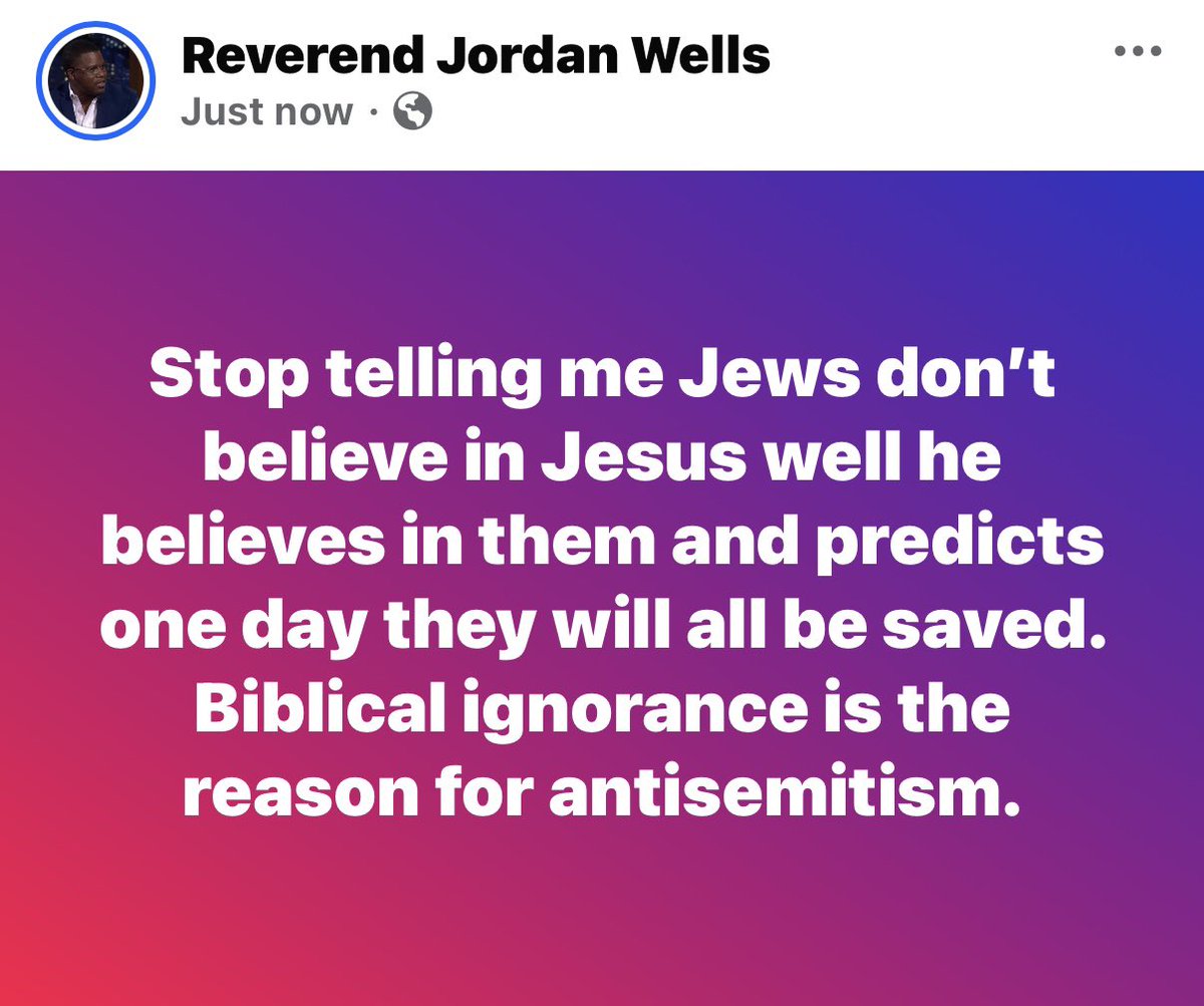 WellsJorda89710's tweet photo. 🚨 STOP USING BIBLICAL IGNORANCE TO JUSTIFY ANTISEMITISM 🚨

“Jews don’t believe in Jesus.”

Yes, many Jewish people do not accept Jesus as the Messiah—but that does not mean Christians should hate or reject the Jewish people.

Paul wrote that God’s promises to Israel remain significant and spoke of a future in which Israel would experience salvation (Romans 11:25–27).

Jesus Himself was Jewish, the apostles were Jewish, and Christianity is deeply rooted in the Scriptures and history of Israel.

You can disagree theologically without embracing hatred.

📖 Know the Bible.
❤️ Reject antisemitism.
🙏 Pray for Israel and for the Jewish people.

#Antisemitism #PrayForIsrael #Israel #Jesus #Christianity #Bible #Romans11 #Faith #Christian #BiblicalTruth #StandAgainstHate #PrayForPeace