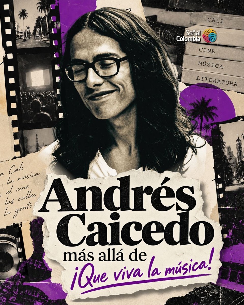 SenalColombia's tweet photo. Andrés Caicedo fue mucho más que su novela ¡Que viva la música! 🎬📚🎶
A 75 años de su nacimiento te mostramos su faceta más cinéfila. Conócela en: https://t.co/ngCJT2z2oB https://t.co/BFTOZGEEEv