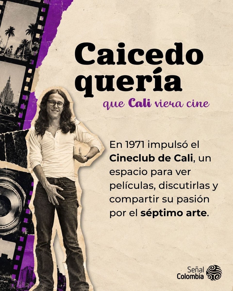 SenalColombia's tweet photo. Andrés Caicedo fue mucho más que su novela ¡Que viva la música! 🎬📚🎶
A 75 años de su nacimiento te mostramos su faceta más cinéfila. Conócela en: https://t.co/ngCJT2z2oB https://t.co/BFTOZGEEEv