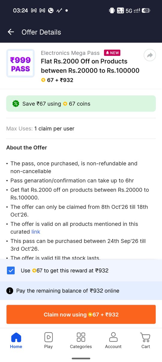 mohitkum01's tweet photo. @Flipkart @flipkartsupport 
Hey , I want to purchase the pass but the  link is not opening it's redirected to flipkart homepage . 
Are all laptops are included in this link.
And motobook 60 pro included ? https://t.co/bJ6xjflChh
