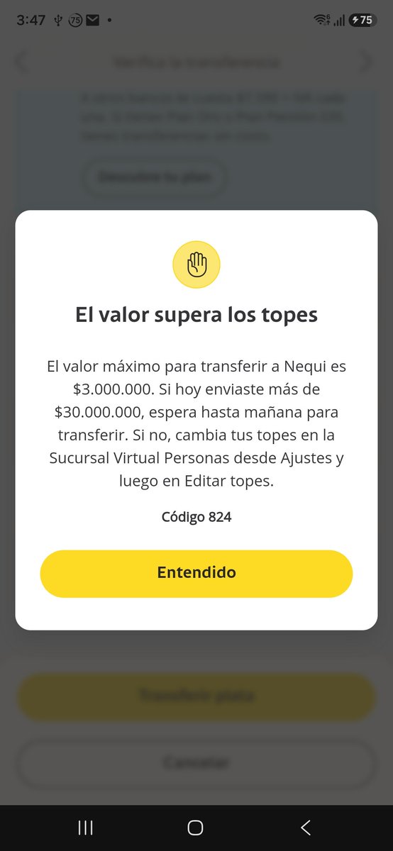 Migue6's tweet photo. Fin de mes y @Bancolombia NO sirve para variar https://t.co/0p24JeD758