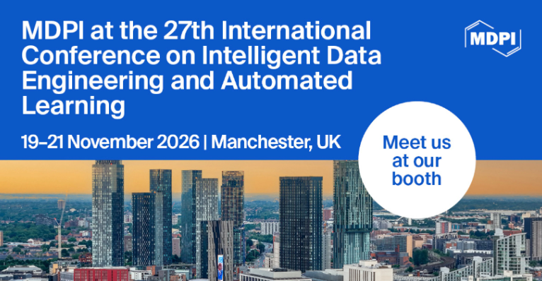 Modelling_MDPI's tweet photo. π’ Meet Us at IDEAL 2026!
Modelling will be attending IDEAL 2026 in Manchester, UK, 19β21 November 2026.
π€ Visit our booth: https://t.co/LEeUxTtQxt
#IDEAL2026 #AI #MachineLearning #Modelling #MDPI https://t.co/7WlgE0p3m5