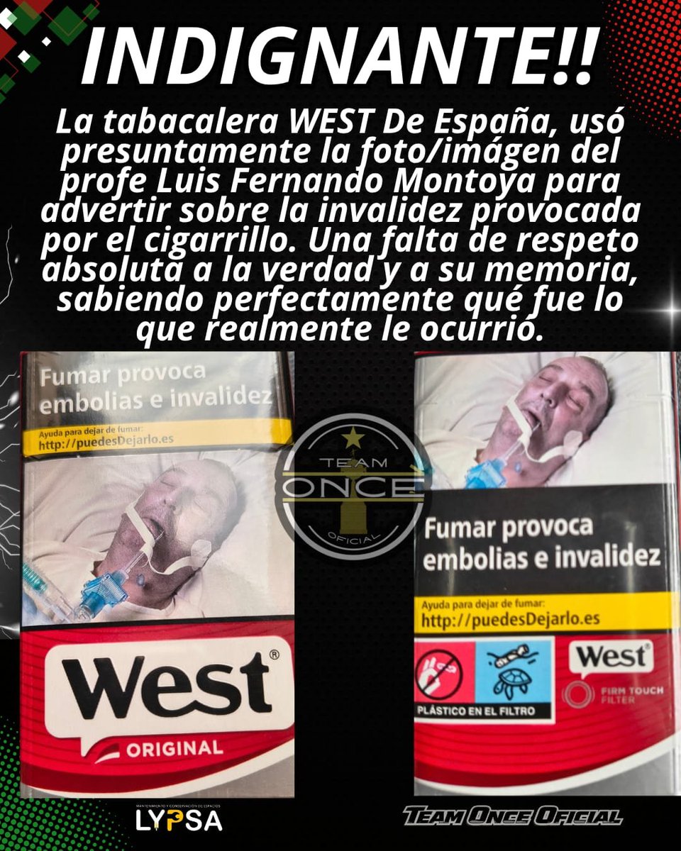 team_once_'s tweet photo. Indignación 😡 

#indignante #tabaco #west #montoya #profe https://t.co/cvusxbsn10